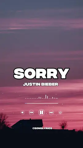 Sorry - Justin Bieber (lyrics) #justinbieber #sorry #lyricsongs #fyp 