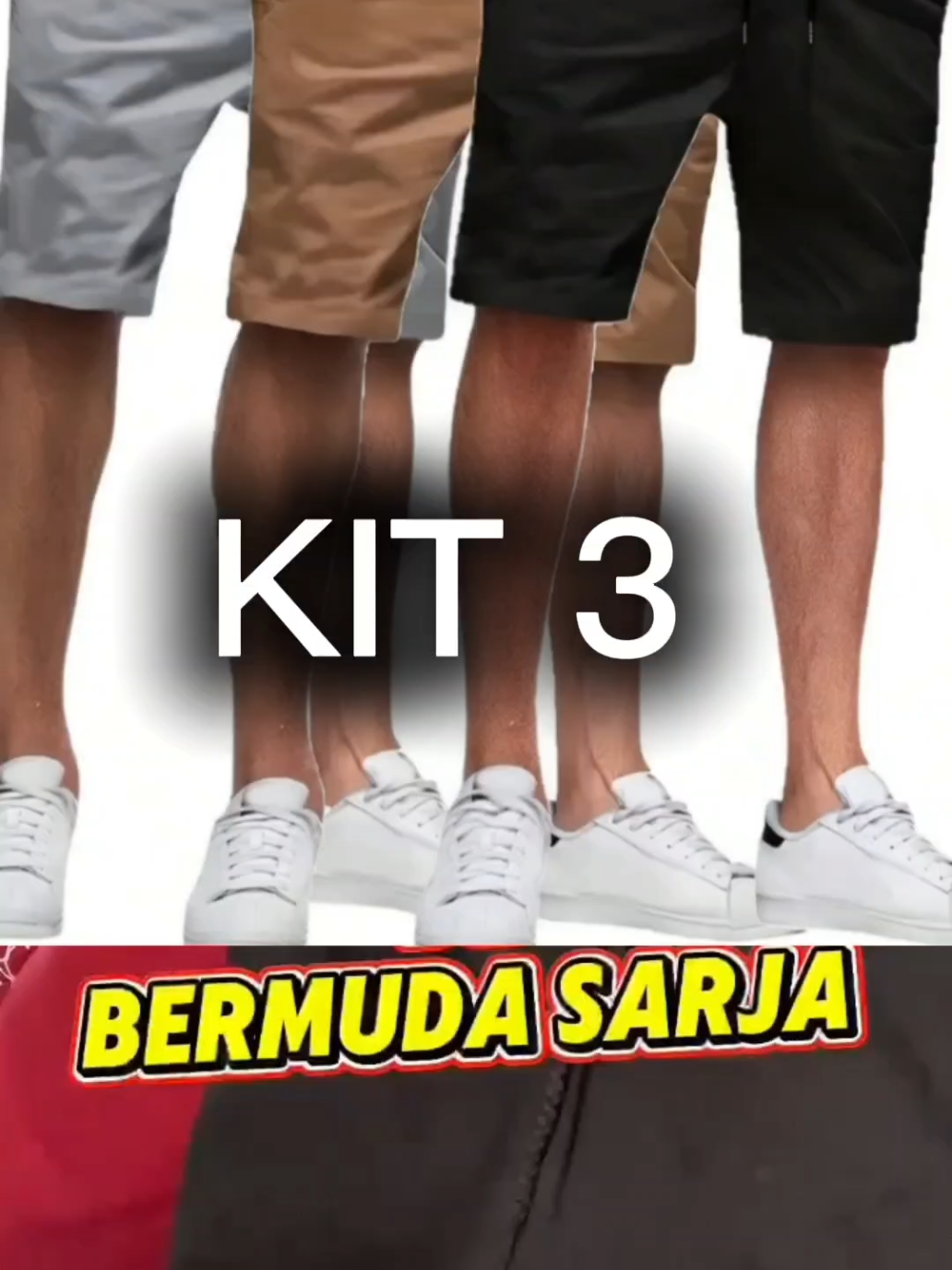 KIT 3 BERMUDA SARJA COLORIDA PREMIUM MASCULINO DIVERSAS CORES #Kit3Bermuda#Sarja#Masculina#TikTokShopChegou #tiktokshopbrasil #tiktokshopbrasil 