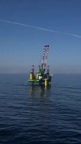 Apollo: Jacked up and ready to rise to any challenge! #JackUpVessel #OffshorePower #Apollo #Engineering #riseabove 