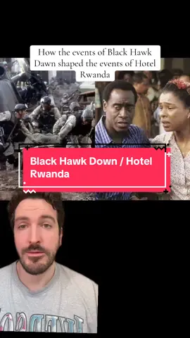 The events depicted in Black Hawk Down shaped US foreign policy in Rwanda, and this is one of the many pieces of context that the film leaves out. Does that take anything away from black hawk down? No, but I think the backstory here is crucial to know. #somalia #blackhawkdown #history #rwanda #movie #movietok #film #filmtok 