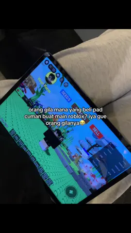 di hp ga kuat, di laptop ribet gabisa di bawa kemana”, yauda beli pad aja😭 #roblox 