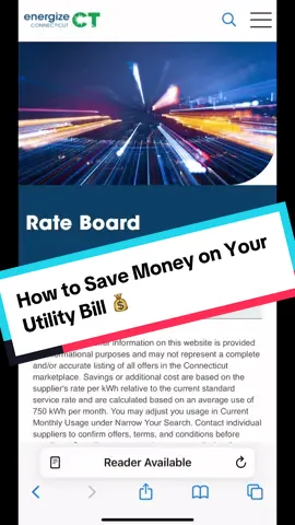 I saved money on my utility bill by switching suppliers — and you can too! 🙌🏽 It was so simple and stress-free. 💸 If you live in Connecticut (renter, homeowner, or business owner), check out EnergizeCT. It’s a legit state-run site ( a UI rep referred me) that helps you save money and live more sustainably. ✅♻️ #UtilityBillSavings #ConnecticutLiving #EnergizeCT #MoneySavingTips #SustainableLiving #RentersTips #HomeownerHacks #ctcontentcreator #unitedilluminating #eversource #utilitybills #rentershack #homeownershack #livinginct #livinginconnecticut #movingtoct #smallbusinesstiktok #cttok #cttiktok #ctmoms 