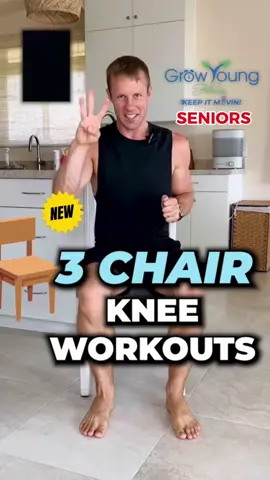 Senior fitness has never been more important - here are 3 exercises to get you started and keep with! #seniorfitness #fitnesstips #kneepainrelief #kneereplacement #seniorliving #kneepain #knees