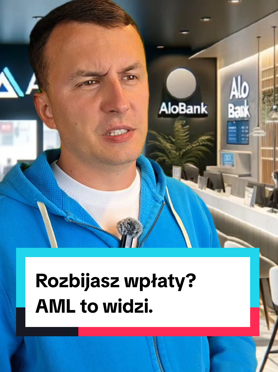 Wiele osób żyje w przekonaniu, że dopóki nie wpłacają więcej niż 15 tysięcy złotych gotówką, są bezpieczni. To mit. Limit 15 tys. zł dotyczy tylko rozliczeń między przedsiębiorcami – nie osób prywatnych. Jeśli jako osoba prywatna regularnie wpłacasz gotówkę we wpłatomacie, system AML może uznać to za transakcje powiązane, czyli próbę obejścia nadzoru. Bank ma obowiązek zgłosić to do GIF-u, a dalej sprawą może zająć się urząd skarbowy. Dokumentuj każdą wpłatę. Strukturyzacja to sygnał alarmowy, nie trik. #finanse #bank 