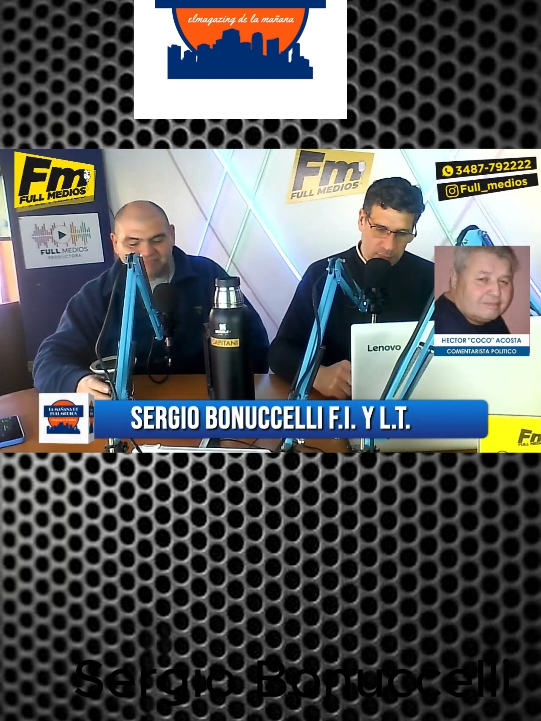 🎙️ SERGIO BONUCELLI EN FULL MEDIOS 🎙️ En una entrevista exclusiva con Coco y Enrique en La Mañana de Full Medios, Sergio Bonucelli, postulante a concejal, habló sobre su compromiso con el Partido Justicialista y su visión para el futuro del distrito. Con ideas firmes y cercanía con la gente, Bonucelli destacó la importancia de volver a las bases del peronismo y trabajar por un presente más justo y equitativo. 📺 No te pierdas la nota completa, solo en Full Medios: el primer canal de streaming de la zon