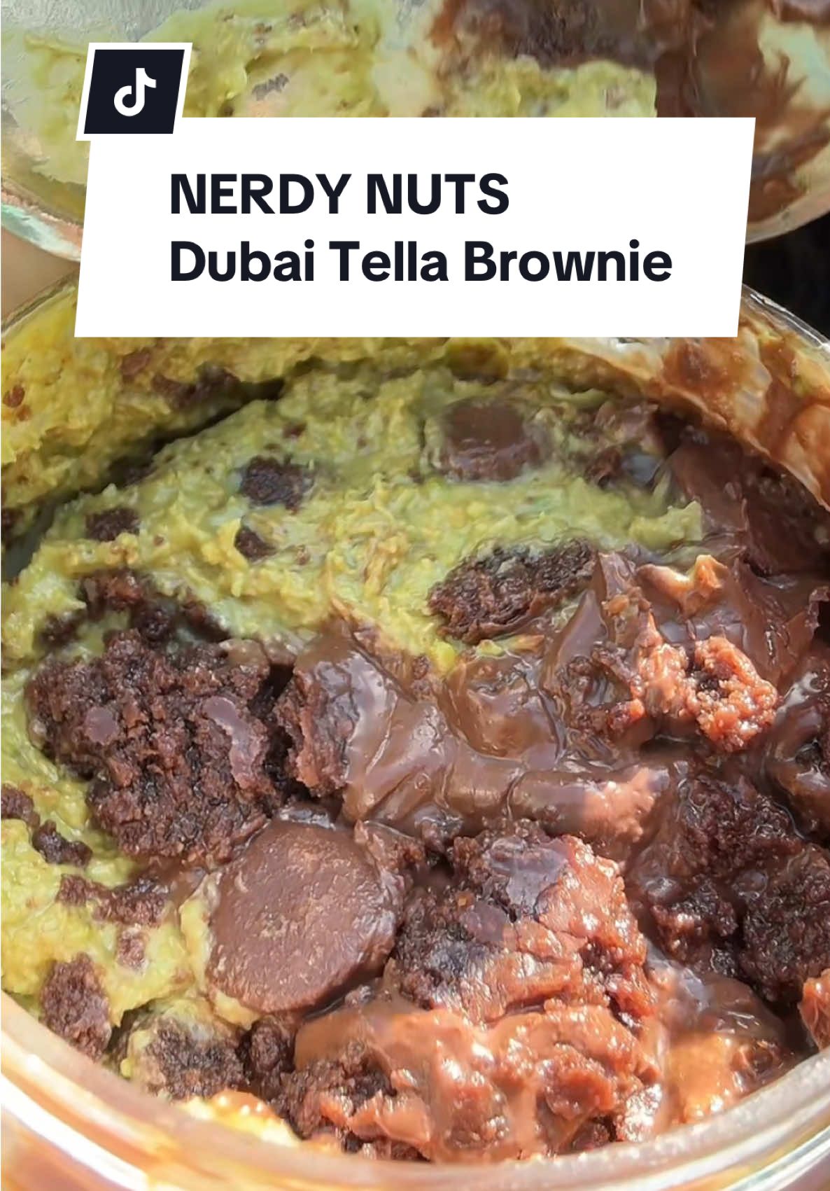 Dubai Tella Brownie. Of course @Nerdy Nuts Shop is going to come out with another bangin’ Dubai chocolate flavor! 🤯😍🤤 #dubaichocolate #peanutbutter #chocolate #kataifi #snack #sweets #sweettreat #dessert #nerdynuts #fyp #tiktokshopcreatorpicks 