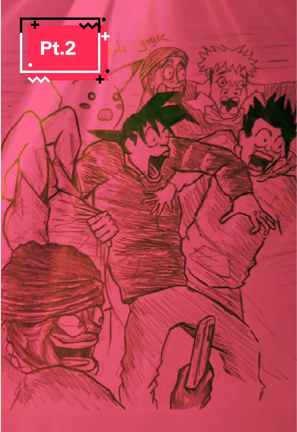 Final part out. I promise more like these will come soon! #artsyogee #anime #party #aivoiceover #blowup #dragonball #rocklee 