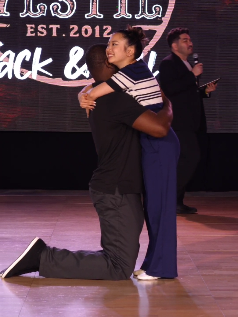 Proof that size doesn't matter 😂 Improv West Coast Swing 📍- @W3.WildWildWestie - Dallas, TX 🎶 - ALL IN x LUNAKAI 🕺 - KP Rutland 💃🏻 - @Emily Huang  🎥 - @jérome Subey  #westcoastswing #westcoast #wcs #wcswing #swingdance #improvdance #partnerdance #fyp #foryou #foryoupage #improv #swing #randompartnerrandomsong #lunakai #allin #dancersoftiktok 