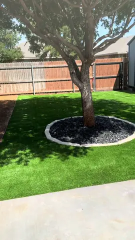 Back yard complete #landscape #xeriscape #midlandtx #turf #athoslogisticsllc 