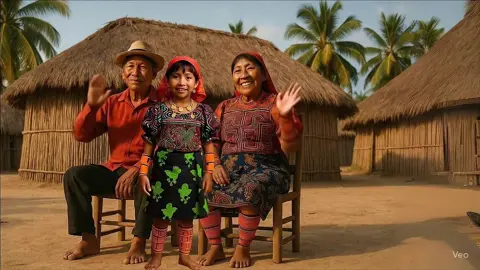 Video creado con IA: Niña Guna presenta su familia en 4 idiomas. Guna - Español - Inglés- Mandarín. #guna #panama #gunayala #4idiomas #multilingual #polyglot #culturapanameña #vira #paratii #culture #familia #niños 