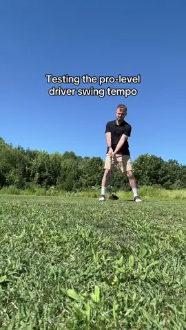 Testing out my Driver Drill (Tour Speed) ⛳️ Yes, I know I’m a rookie — cue the reply guys 🤓 Not about the form — it’s the 3:1 swing ratio based on Tour Tempo data. This is pro-level cadence: ~0.75s backswing, ~0.25s downswing. #GolfDrills #SwingTempo #TourTempo #GolfTraining #BeginnerGolfer #SportsScience #PSAAudio  
