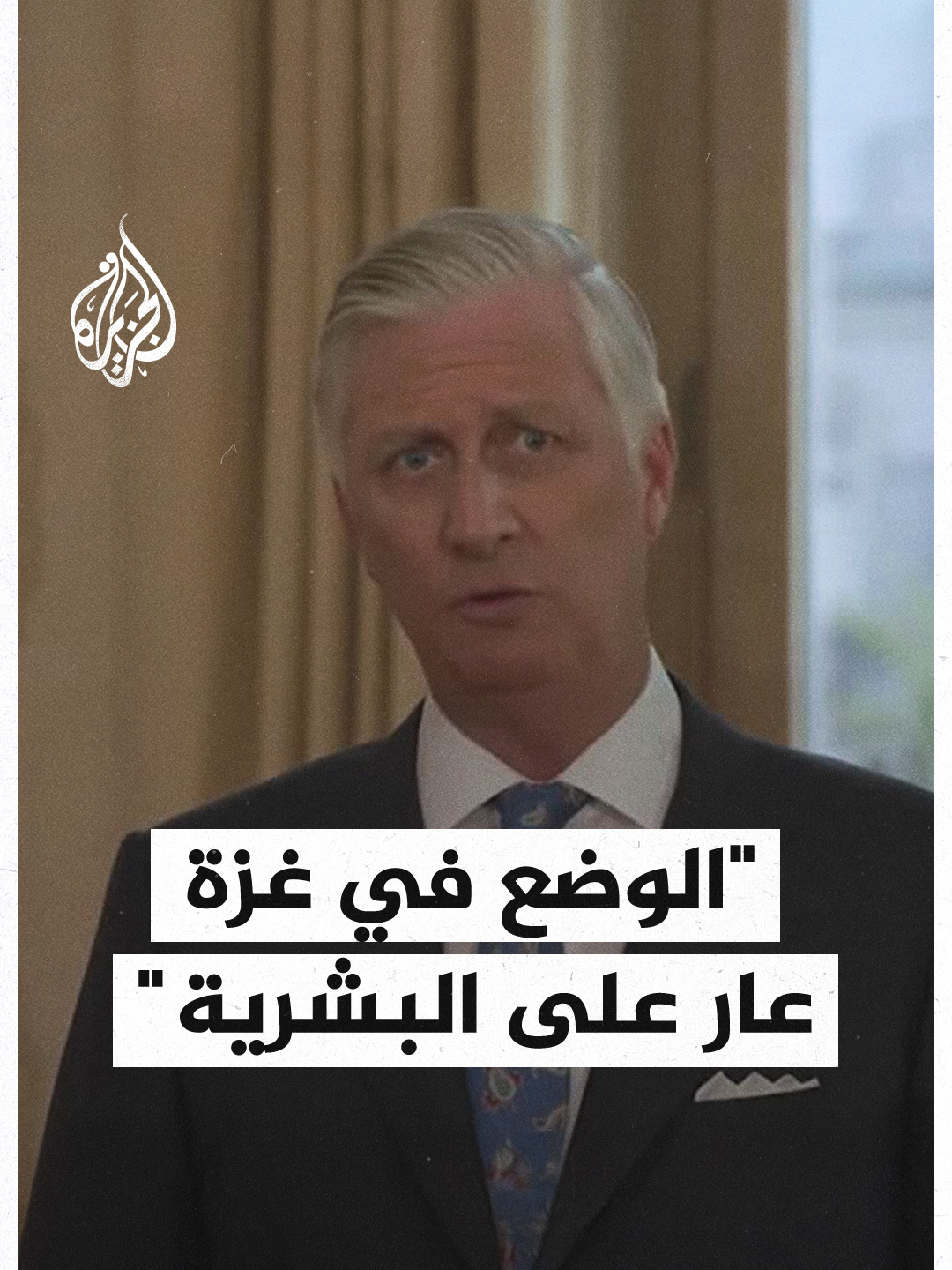 ملك بلجيكا: الوضع في غزة عار على البشرية #فيديو #بلجيكا #حرب_غزة
