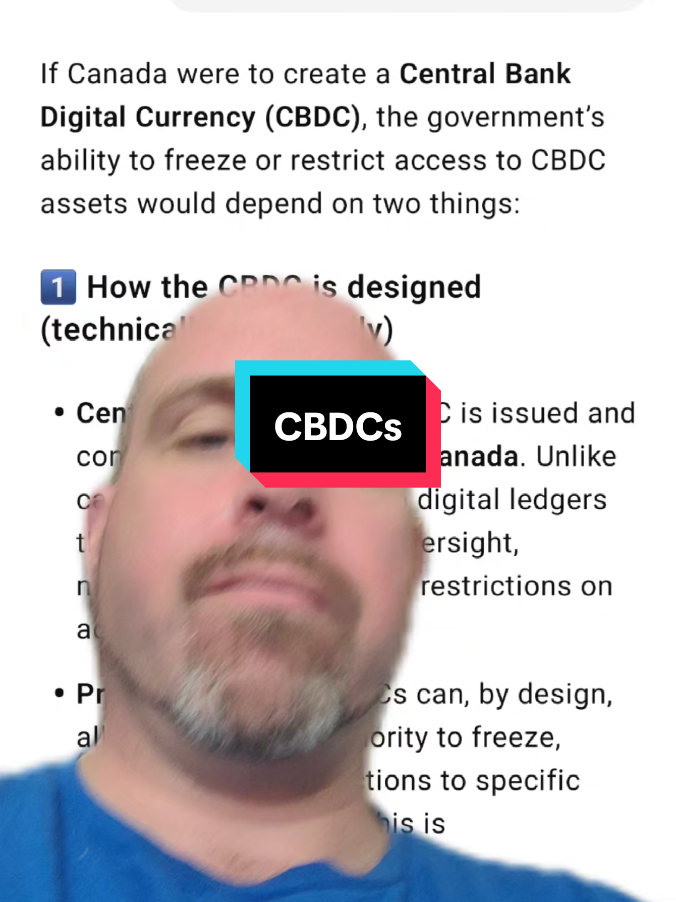 #greenscreen Central Bank Digital Currencies are out eventually reality in Canada. #CBDC #cryptocurrency  #canadapolitics #winstonsthoughtcrimes 