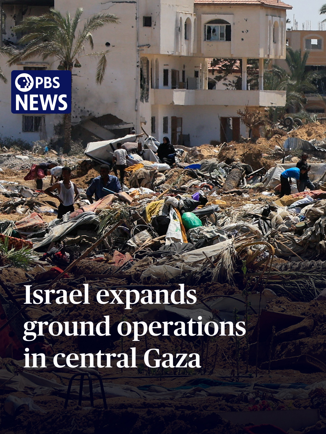 In Gaza, Israel has expanded its ground operations into a central Gaza city where several aid groups are based. Airstrikes and tank shelling on Monday hit houses and mosques in Deir al Balah, where Israel believes some of the last remaining hostages are being held.Gaza's Health Ministry said 59,000 people have died during the war. Foreign ministers from the U.K., France and more than 20 other countries issued a joint statement Monday calling for Israel to end what it called the inhumane killing of civilians in Gaza. Notably, the U.S. and Germany were not among those who signed. #pbsnews #news #gaza #israel #trumpadministration #war