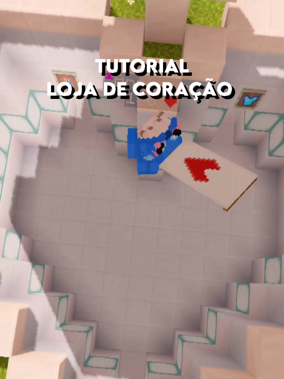 TUTORIAL: Loja de coração FULLPVP STARDIX 💫❤️ #minecrafttutorial #stardix #minecraftbuilding #fullpvp #rankup 