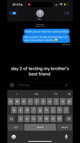 day 2 of texting my brother’s best friend | is this flirting? ||  #brothersbestfriend #texting #crush #Love #fyp #viral #foryoupage #day2 #messages #entertainment #part2 