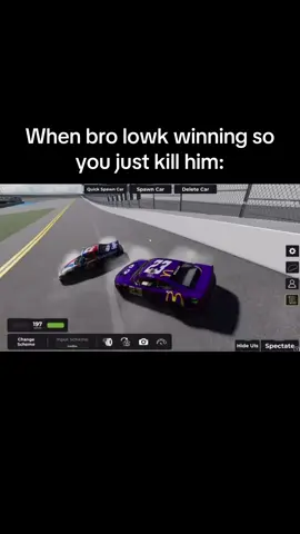Can’t let him beat me #roblox #nascar #crash 
