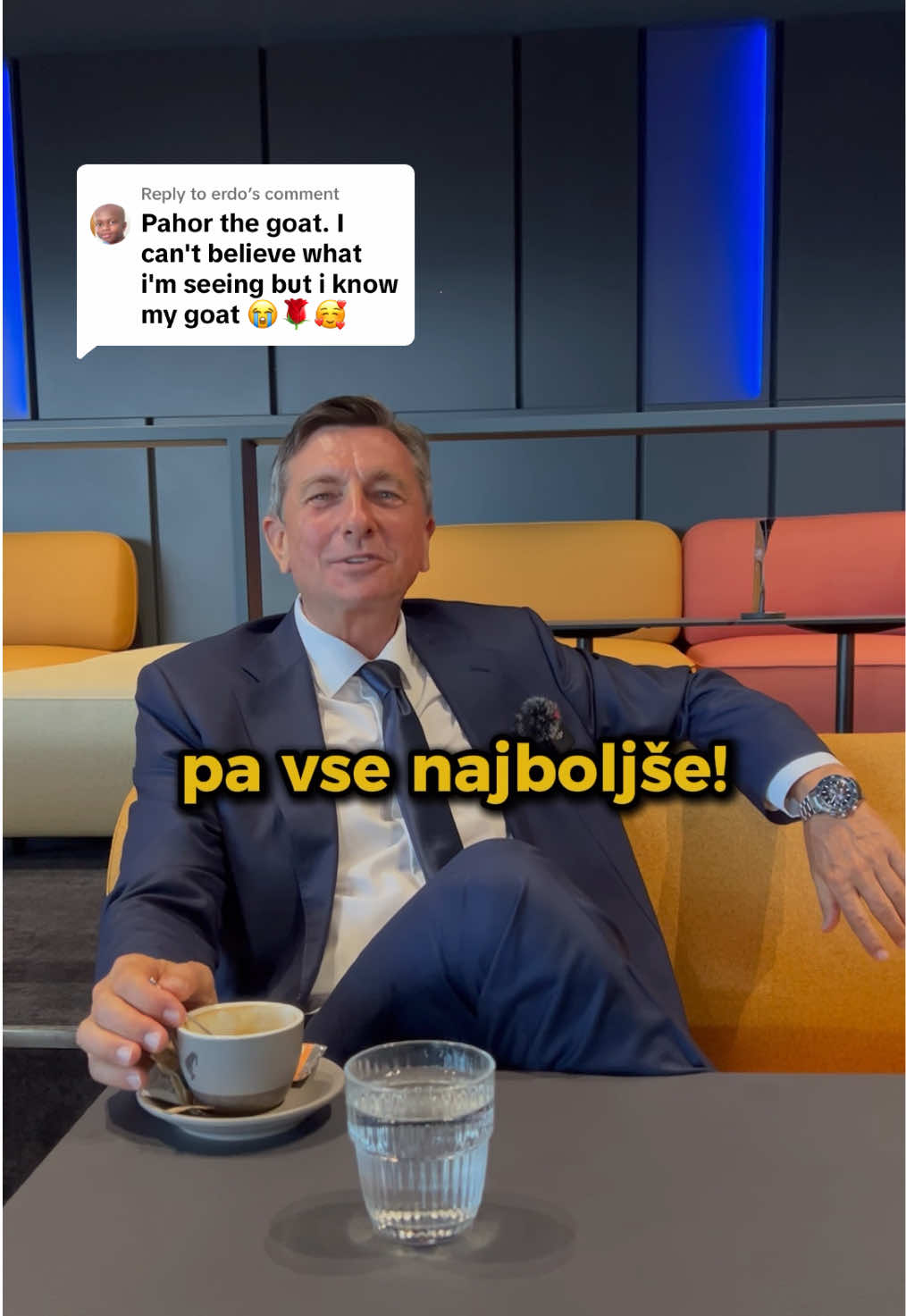 Replying to @erdo Po moje je ta Erdo,ki mi je prirastel k srcu, velik frajer. Edino ne vem, ali ima model 9 ali 29 let. Za vsak slučaj sem mu še jaz voščil vse najboljše, to mu blazno dogaja #borutpahor #formerpresident #viral #comment #slovenia #tiktokslovenia #birthday 