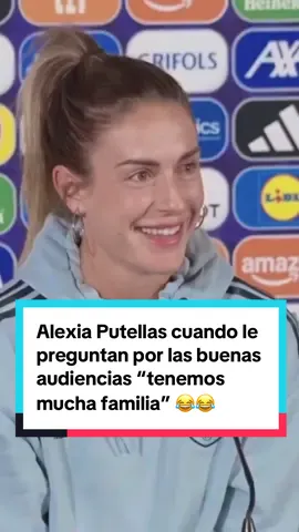 Alexia cuando le preguntan por las buenas audiencias y el seguimiento de la Eurocopa: 