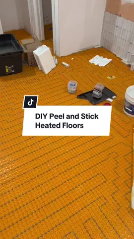 Have you ever wondered how much heated floors cost? Well, here’s your answer!  This project was a $2,000 add-on to our primary bathroom. In peak heating winter months, it runs $10-15 on average! Well worth it— because we are obsessed with the warm floors!  It’s a surprisingly fun and easy DIY!  #heatedfloors #DIY #peelandstick #LearnOnTikTok 