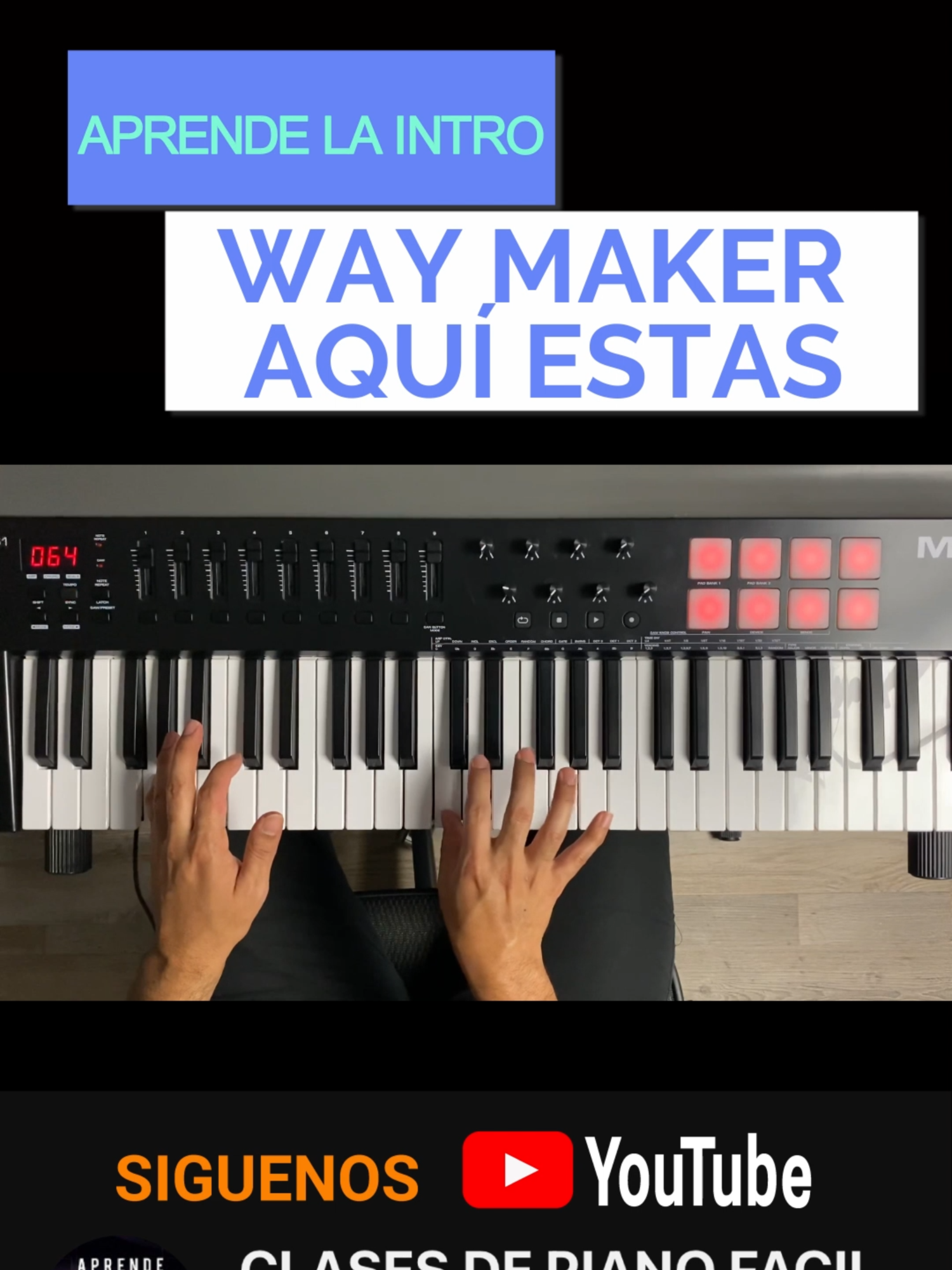 APRENDE LA INTRO WAY MAKER - AQUÍ ESTAS 🎹👌🏻🎶🎼✨ SÍGUENOS TAMBIEN EN YOUTUBE 👇👇👇👇 https://www.youtube.com/@clasesdepianofacil3449 Instagram 👇⬇️ https://www.instagram.com/clases_de_piano_facil_?igsh=MXduYXo5NmFkcTg4Nw%3D%3D&utm_source=qr Tiktok 👇⬇️  https://www.tiktok.com/@clases.de.piano.f?_t=ZP-8wLjvb7YCQZ&_r=1 ‎Sigue el canal de Clases de Piano Fácil 🎹🇺🇸🏅  en WhatsApp: https://whatsapp.com/channel/0029Vb6J2f5Fy72H6QO0HK0R Si quieres aprender con mi curso aprende piano con José Realpe mira este link 👇🏻👇🏻👇🏻 👉🏼 CURSO DE PIANO: https://go.hotmart.com/W91973883G . SI TE GUSTO LA CLASE: ✅ DALE LIKE, ME GUSTA 👍 ✅COMENTA💬 ✅DALE COMPARTIR PARA QUE PODAMOS LLEGAR A MUCHAS PERSONAS❤️ #aprendepianoconjoserealpe #aprendepiano #aprendepianoconjoserealpe #clasesdepianofacil #pianoparacristianos #piano #tutorialesdepiano #clasesdepiano #clasesdepianofacil #pianoparacristianos #tutorialdepiano #alabanzascristianas #alabanzas #adoracion #acordes #progresiones #Musica #instrumento