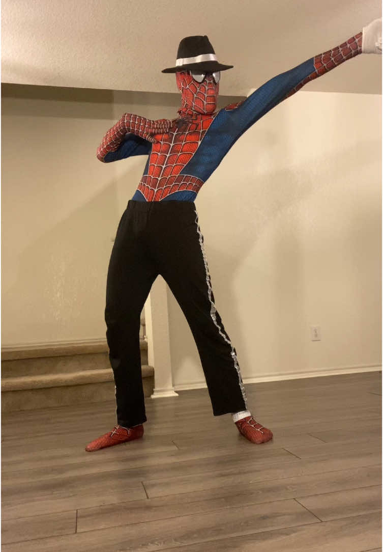 Let’s rock all night 🕺🕷️✨ #fypシ #michaeljackson #spiderman  #rockwithyou #mjforever #mjdance #marvel  #cosplayer #spiderverse #soulful 