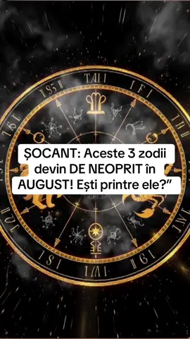 „Ai 3 secunde să afli dacă ești printre ele! În AUGUST, 3 zodii primesc TOT ce au visat: bani, iubire, oportunități. Crezi că ești una dintre ele? Rămâi până la final și comentează ce zodie ești! #zodii #horoscop # #noroc #astrologie   #leu 