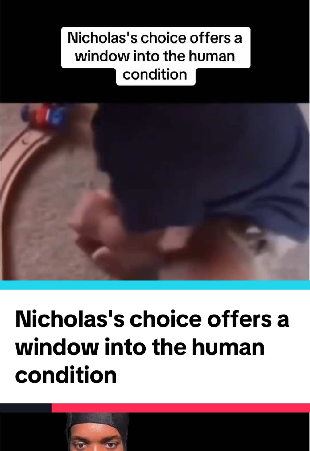 Nicholas's choice offers a window into the human condition #marco 