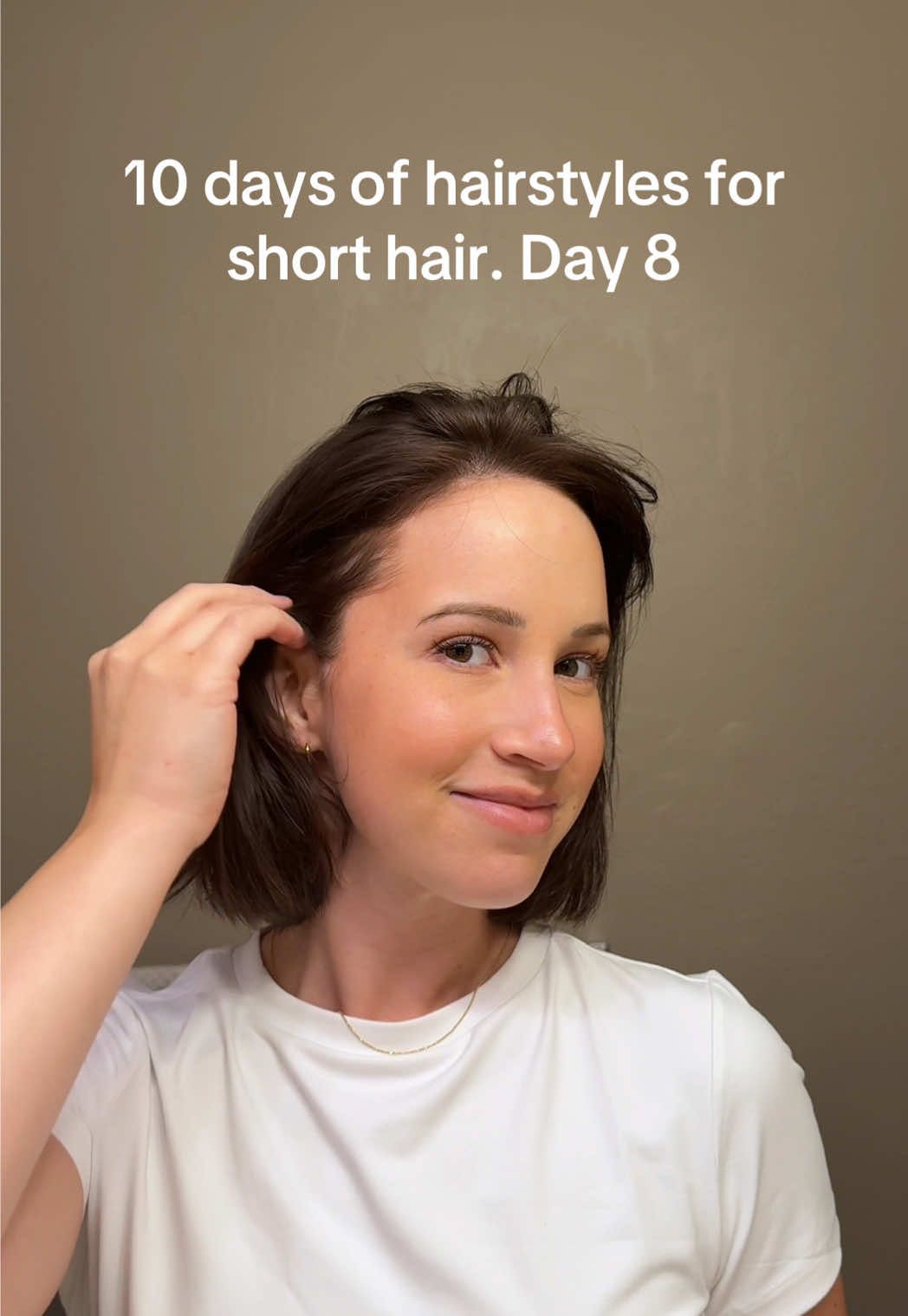 Simple. Sleek. Feminine. I’m obsessed! #hairtok #series #shorthair #easyhairstyles #hairstyle