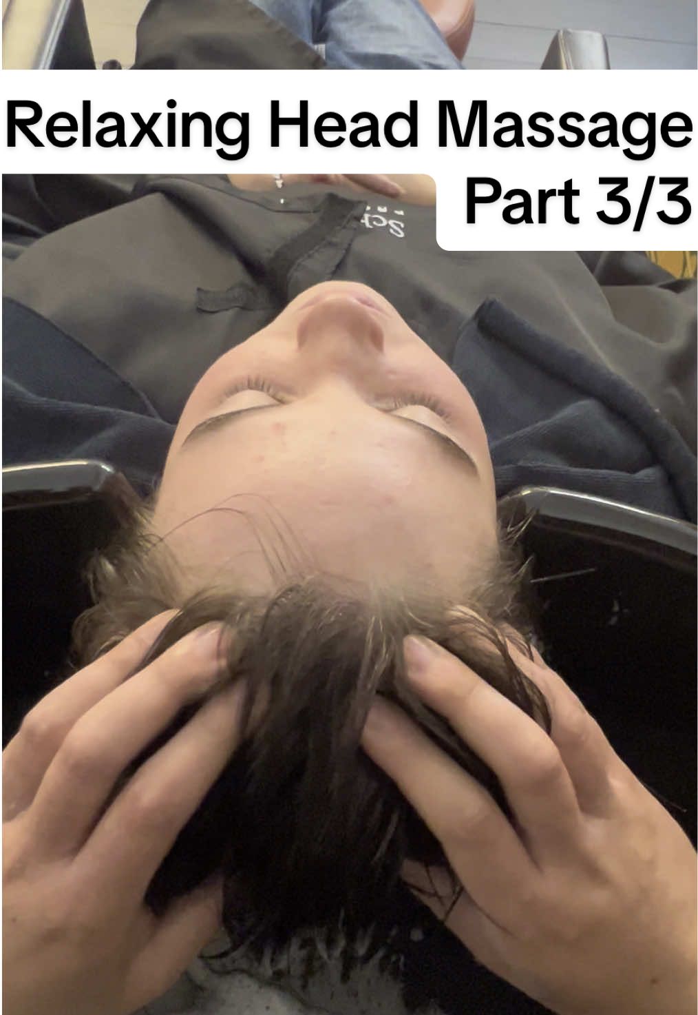 Relaxing Head Massage for Alice before pixie short haircut ☺️❤️ Part 3/3 ~ POV ~ Hair Salon ASMR Experience | Find me at @fosterlondon Conditioner from @Maria Nila  #fyp #pov #asmr #relaxing #headmassage #foryou #massage #relaxingvideo 