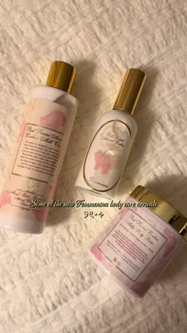 The most delicious scents ୨ৎ restock every Friday! Which one is your fav?  #femmenina #bodybutter #bodycream #bodymist #perfume #bodycare #fragrance 