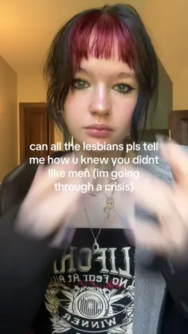 im starting to think that me getting the ick from every guy i talk to within a week is a bit deeper than what i would like to admit #wlw #lesbian #teamwork #alt #helpagirlout 