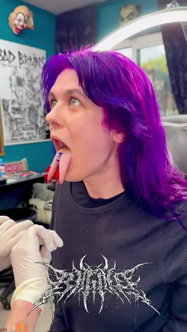 Tongue Split  #tattoos #piercings #tattoo #piercing #tattooed #bodymods #bodymodification #bodyart #bodmod #pierced #tattooart #artist #safepiercing #tattoolife #jewelry #askandembla #inkedmag #inklife #blackandgrey #tattoosofinstagram #goth #gothgirls #gothguys #blackouttattoo #halloween #tonguesplitting #coinslot #bodymodifications #bodymod #tonguesplit