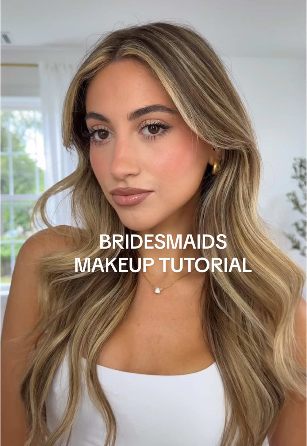 bridesmaids/ MOH makeup tutorial that will LAST🫶🏻  products used:  @rhode skin glazing milk  @Bobbi Brown vitamin enriched face base  @Haus Labs by Lady Gaga foundation Light medium neutral  @Rare Beauty liquid contour (serene)  @hudabeautyshop color corrector (cherry blossom) , concealer 2.1N & loose powder (pound cake)  @Givenchy Beauty prism libre pressed powder  @makeupbymario blush stick (soft peach) & master mattes palette & F4 brush  @NARS Cosmetics powder blush (orgasm edge) & highlighter (heavenly)  @Hourglass Cosmetics bronze luminous light  @YSL Beauty waterproof lash lash  @Charlotte Tilbury lip cheat contour medium  @buxomcosmetics pink champagne lip plumping gloss  @ONE SIZE BEAUTY waterproof setting spray  @Patrick Ta Beauty she’s glossy body balm & brush  - #fyp #foryou #makeup #makeuptok #makeuptutorial #MakeupRoutine #makeuphacks #weddingmakeup #bridesmaidmakeup 
