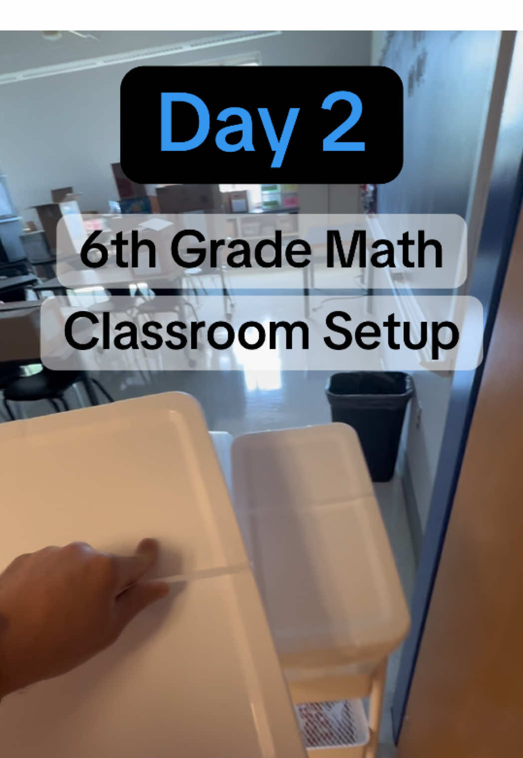 Day 2 of classroom setup ✅ Unpacked every single box (my back is mad at me), but we’re over the hard part! Now it’s time to start building systems and working on the fun stuff. #ClassroomSetup #BackToSchool #TeacherTikTok #MathTeacher #MiddleSchoolTeacher #6thGradeTeacher #TeacherLife #BackToSchool2025 #TeacherSetup #TeacherOrganization #MathClassroom #FirstYearInMiddleSchool #ClassroomTransformation #TeacherVibes #BackToSchoolSeason #TikTokTeacher #ClassroomGoals #BackToSchoolPrep #MathIsFun #TeacherContent #MiddleSchoolMath #TeacherJourney #SixthGradeMath #MathTeachersOfTikTok #TeacherInspo #TeacherSetupDiaries