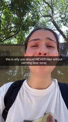 Woman captures terrifying moment on remote hike  #hike #bear #scary #cringe #comedy #foryou @Nina 
