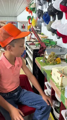 What do you do when it’s been 90+ degrees outside you work in the loft on your mini diorama . I always appreciate how Jackson has a story with each of these displays that he creates.  The full display tour will be over on YouTube .#j#justajacksonthingf#farmm#makefarmingfunf#farmlifef#futurefarmero#oldschoolf#farming