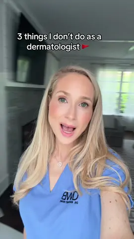 3 things I never do as a dermatologist 👀 Some of these might surprise you… which ones do you want to know more about?! Leave a comment and I’ll share some more details ❤️