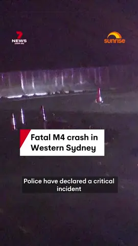 Police have declared a critical incident after a motorcyclist collided with two cars on the M4 at Parramatta and was killed. #crash #carcrash #motorcyclecrash #m4 #sydney #westernsydney #parramatta #7NEWS