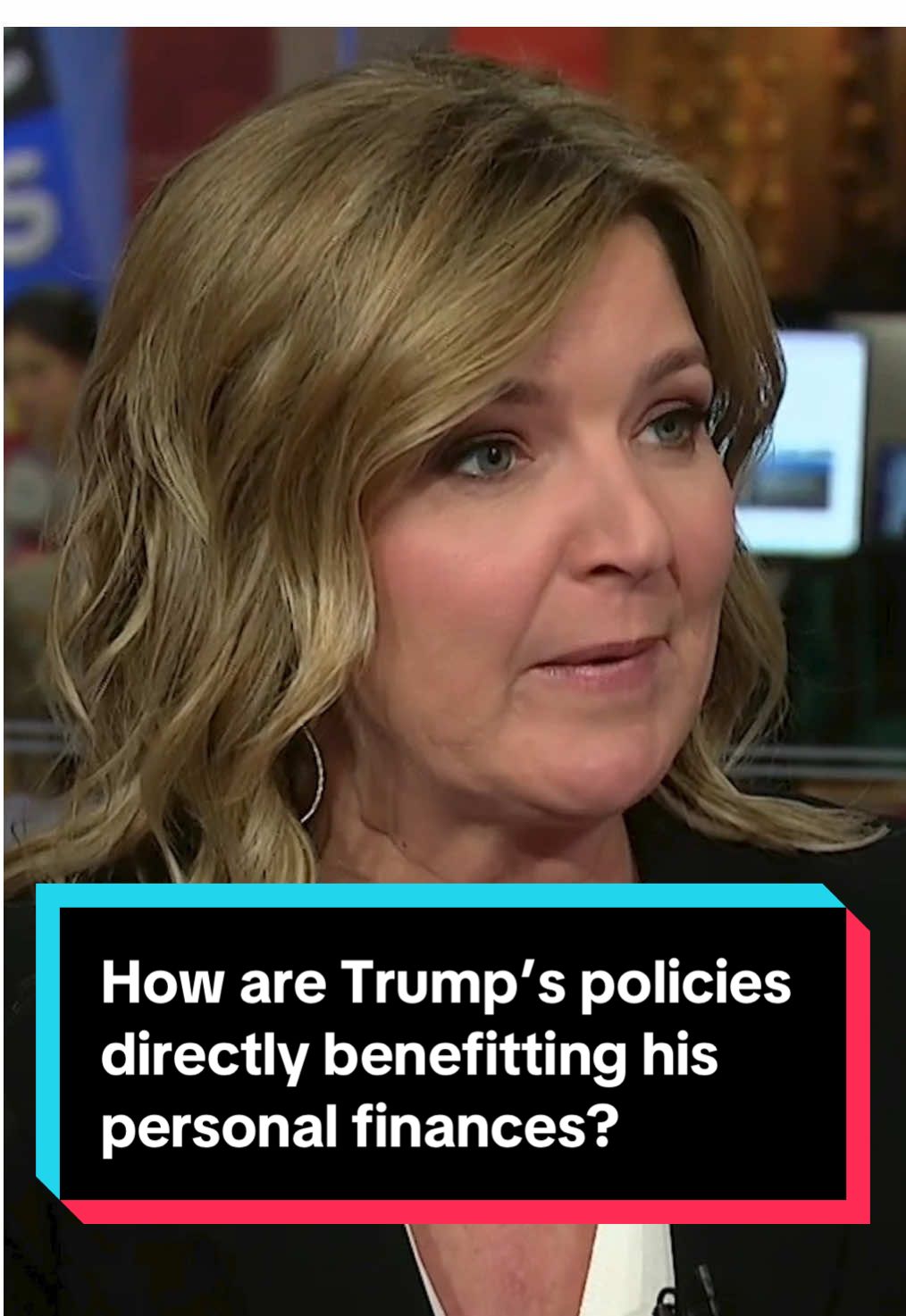 President Trump's stake in Trump Media is worth nearly $2.3 billion, bolstered mainly by Bitcoin. Those assets are being held in a trust while he is in office but how much could he benefit from his own policies down the road? Christine Romans joins @Katy Tur to explain more. #news #trump #politics #crypto 