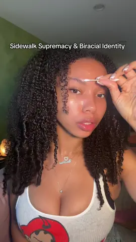 Vanity Thoughts: Sidewalk Supremacy & Biracial Identity #blackgirltok #grwmmakeup #fyp #biracial #nyctiktok #sidewalkstories 