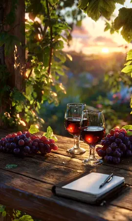 Un atardecer entre viñedos que lo calma todo #dormirzen  #paisajerelajante  #atardecer  #musicarrelajante  #videoparadormir #viñedos  #relajacion 