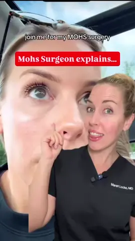 This is Mohs surgery to treat skin cancer! Let me know if you want PART 3! We can talk about what to do (and NOT DO) before and after your procedure, other treatment options, wound care tips, pain control and more! #skincancer #mohssurgery #dermatologist  Credit @ stephtownes on ⏰ Thank you for bravely sharing your story!!