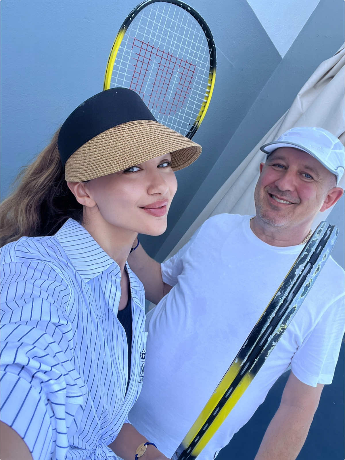 Timeless bond with dad. 🎾🤍