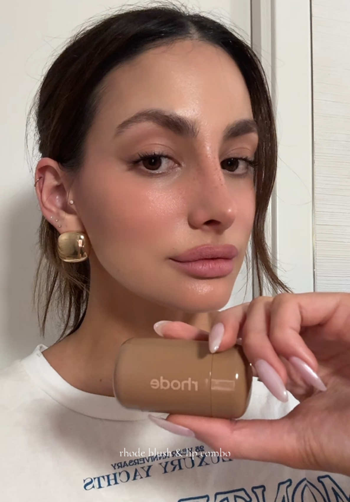 love this rhode blush & lip combo + trying the peptide lip treatment for the first time! not sure which one this is bc they sent it to me, but it smells amazing/feels so good! the pocket blush is really creamy and very blendable, but also buildable! when I first tried it, I really didn’t think I would like it - but I was wrong haha. pls lmk if u have any questions!  #rhodeblush #rhodeskin #rhode 