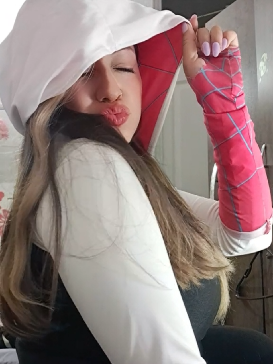 Spider-Gwen💋🕸 #spiderman #pink  #marvelstudios 