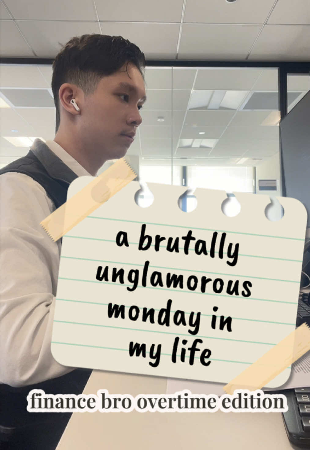 keep in mind that im being brutally dry and realistic #finance #officelife #corporatelife #dayinmylife #monday 