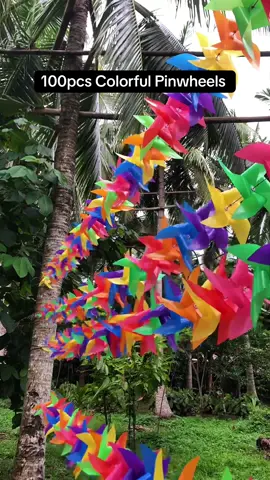 100pcs colorful Pinwheels Windmill Toy #pinwheels #pinwheels #pinwheelbanderitas #windmilltoy 