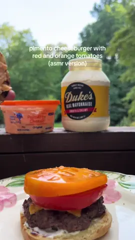 Posting cooking content every day until we can pay for our dog’s CCL surgery 🩷 Using my @Rada Cutlery tomato knife! #garden #cheeseburger #tomato #gardening #farmersmarket #tomatosandwich #heirloom #burger #asmr #satisfying #FoodTok #blt #dukesmayo #yummy 