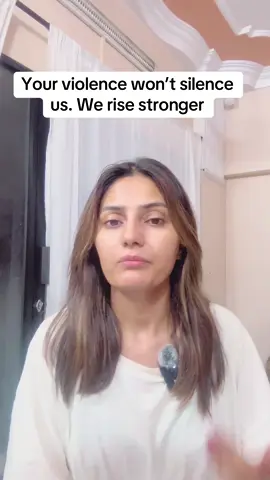 کتنے خواب اور کتنی زندگیاں تمہاری خاموشی اور تشدد کی بھینٹ چڑھ چکی ہیں؟ کب تک ظلم کو برداشت کرتے رہیں؟ وقت آ گیا ہے کہ ہم ایک ہو کر بولیں — تشدد بند کرو! آواز اٹھاؤ، کیونکہ خاموشی بھی ایک گناہ ہے!” How many dreams and lives must be destroyed before we say enough? How long will we stay silent in the face of cruelty? The time has come to unite and speak — Stop the violence! Raise your voice, because silence is no longer innocent.”